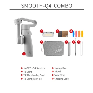لرزشگیر موبایل ( گیمبال ) ژیون مدل Smooth Q4 Combo